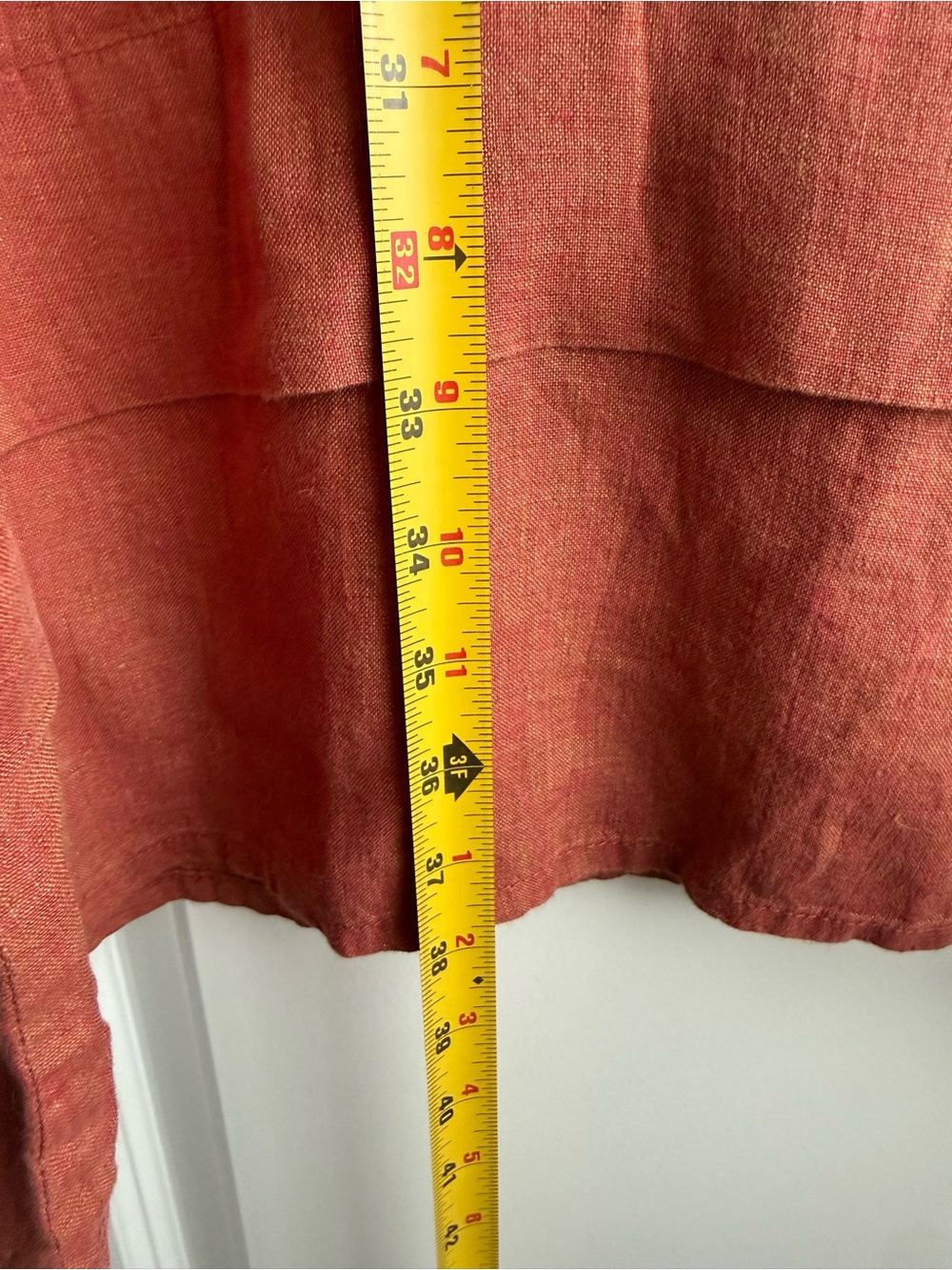 FLAX 100% Linen Short Sleeve Dress Tunic Coastal Lagenlook Medium Bohemian Boho - Picture 7 of 9
